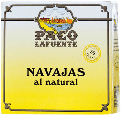 13,95 € | Conserves de Fruits de Mer Conservera Gallega Paco Lafuente Navajas Galice Espagne 8/10 Pièces