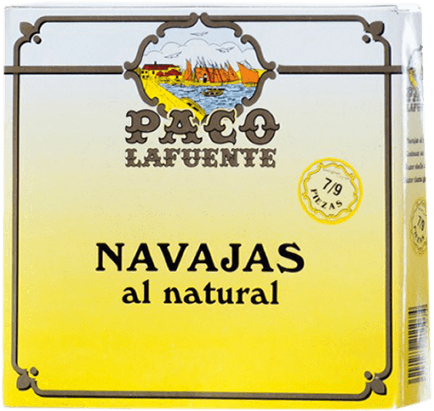 12,95 € Бесплатная доставка | Conservas de Marisco Conservera Gallega Paco Lafuente Navajas 8/10 Куски