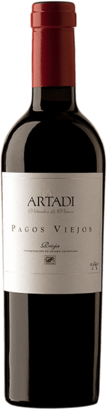 Бесплатная доставка | Красное вино Artadi Pagos Viejos D.O. Navarra Наварра Испания Tempranillo, Viura Половина бутылки 37 cl