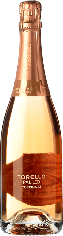 17,95 € | Rosé sparkling Torelló Pàl·lid Rosé Brut Corpinnat Spain Pinot Black Bottle 75 cl