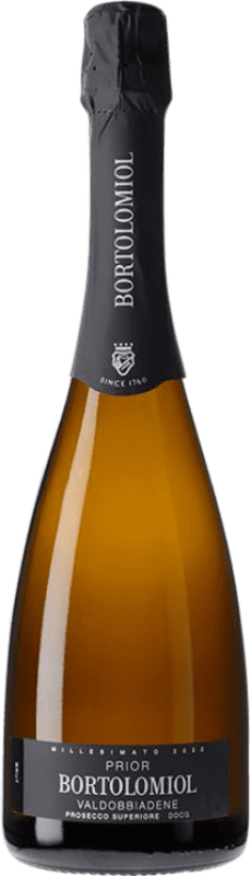 Бесплатная доставка | Белое игристое Bortolomiol Prior D.O.C.G. Prosecco di Conegliano-Valdobbiadene Италия 75 cl