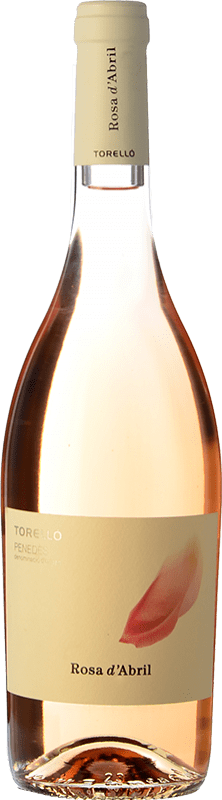 12,95 € Free Shipping | Rosé wine Torelló Rosa d'Abril D.O. Penedès Catalonia Spain Syrah, Malvasía, Macabeo Bottle 75 cl