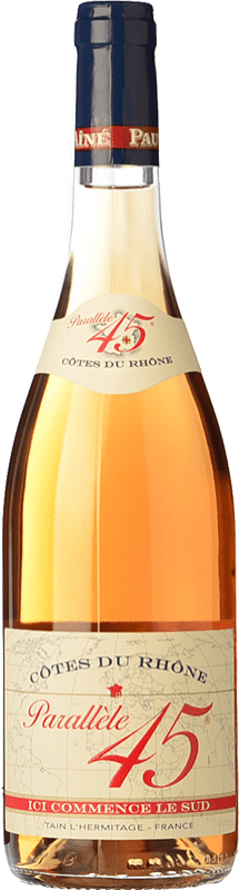 10,95 € | Rosé wine Jaboulet Aîné Rosé Parallèle 45 A.O.C. Côtes du Rhône France Syrah, Grenache, Cinsault Bottle 75 cl