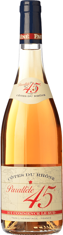 8,95 € Envio grátis | Vinho Rosé Paul Jaboulet Aîné Parallèle 45 Rosé A.O.C. Côtes du Rhône