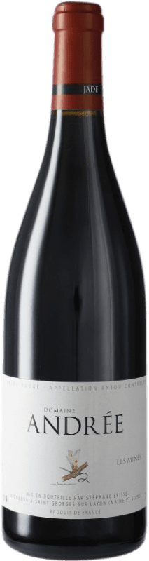 Envío gratis | Vino tinto Domaine Andrée Rouge Les Mines A.O.C. Anjou Loire Francia Cabernet Franc Ecológico 75 cl