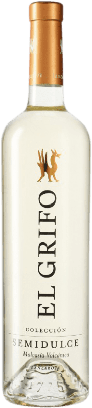 15,95 € | Vinho branco El Grifo Semi-seco Semi-doce D.O. Lanzarote Ilhas Canárias Espanha Malvasía 75 cl