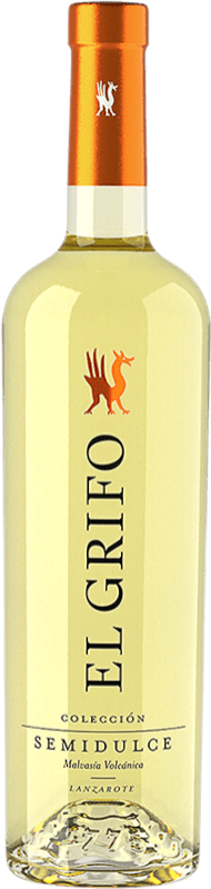 Free Shipping | White wine El Grifo Semi-Dry Semi-Sweet D.O. Lanzarote Canary Islands Spain Malvasía 75 cl