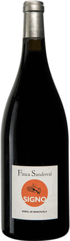 39,95 € Free Shipping | Red wine Finca Sandoval Signo D.O. Manchuela Castilla la Mancha Spain Bobal Magnum Bottle 1,5 L