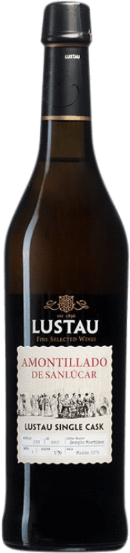 Free Shipping | Fortified wine Lustau Single Cask Amontillado de Sanlúcar D.O. Jerez-Xérès-Sherry Andalusia Spain Palomino Fino Medium Bottle 50 cl