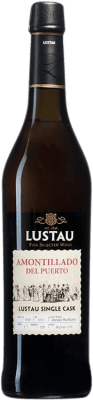 Kostenloser Versand | Likörwein Lustau El Puerto Single Cask — Einzelfass, Amontillado D.O. Jerez-Xérès-Sherry Andalusien Spanien Palomino Fino Medium-Flasche 50 cl