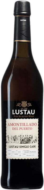 Spedizione Gratuita | Vino Liquoroso Lustau El Puerto Single Cask — Botte Singolo, Amontillado D.O. Jerez-Xérès-Sherry Andalusia Spagna Palomino Fino Bottiglia Medium 50 cl
