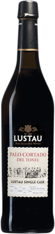 Kostenloser Versand | Likörwein Lustau Tonel Single Cask — Einzelfass, Palo Cortado D.O. Jerez-Xérès-Sherry Andalusien Spanien Palomino Fino Medium-Flasche 50 cl