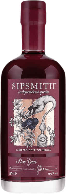 25,95 € Free Shipping | Genever Gin Sipsmith Medium Bottle 50 cl Sloe Berries