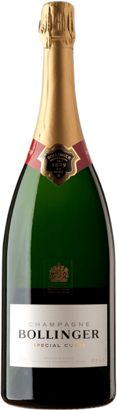 182,95 € Бесплатная доставка | Белое игристое Bollinger Special Cuvée брют A.O.C. Champagne бутылка Магнум 1,5 L