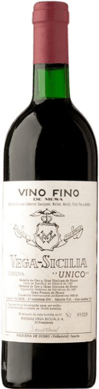 984,95 € | Rotwein Vega Sicilia Único Große Reserve — Lange Reifung 1973 D.O. Ribera del Duero Kastilien und León Spanien Tempranillo, Merlot, Cabernet Sauvignon 75 cl
