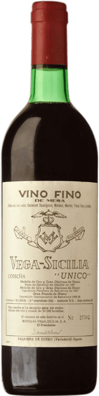 664,95 € | Rotwein Vega Sicilia Único Große Reserve — Lange Reifung 1972 D.O. Ribera del Duero Kastilien und León Spanien Tempranillo, Merlot, Cabernet Sauvignon 75 cl