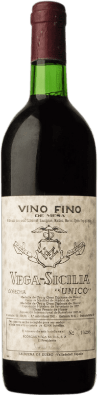 722,95 € | Red wine Vega Sicilia Único Grand Reserve 1969 D.O. Ribera del Duero Castilla y León Spain Tempranillo, Merlot, Cabernet Sauvignon Bottle 75 cl