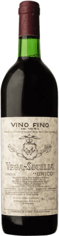 Spedizione Gratuita | Vino rosso Vega Sicilia Único Gran Riserva 1969 D.O. Ribera del Duero Castilla y León Spagna Tempranillo, Merlot, Cabernet Sauvignon 75 cl