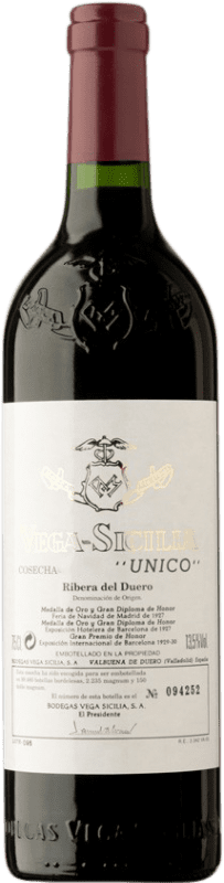 1 809,95 € | Красное вино Vega Sicilia Único Гранд Резерв 1968 D.O. Ribera del Duero Кастилия-Леон Испания Tempranillo, Merlot, Cabernet Sauvignon 75 cl