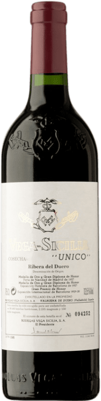 1 727,95 € Бесплатная доставка | Красное вино Vega Sicilia Único Гранд Резерв 1968 D.O. Ribera del Duero