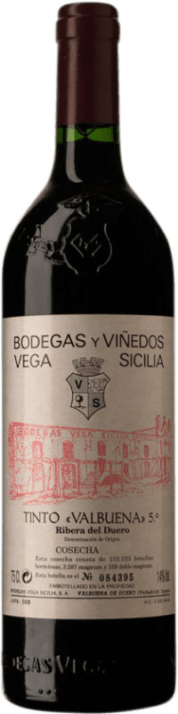 159,95 € Бесплатная доставка | Красное вино Vega Sicilia Valbuena 5º Año D.O. Ribera del Duero