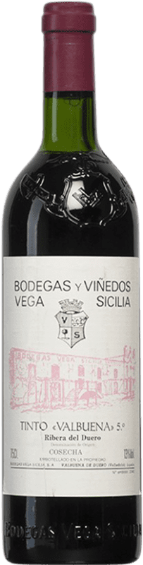 193,95 € | Red wine Vega Sicilia Valbuena 5º Año Reserva 1983 D.O. Ribera del Duero Castilla y León Spain Tempranillo, Merlot, Malbec Bottle 75 cl
