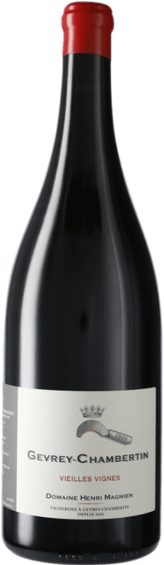 Envio grátis | Vinho tinto Henri Magnien Vieilles Vignes A.O.C. Gevrey-Chambertin Borgonha França Pinot Preto Garrafa Magnum 1,5 L