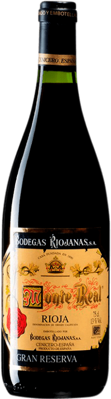 49,95 € Free Shipping | Red wine Bodegas Riojanas Viña Albina Monte Real Gran Reserva D.O.Ca. Rioja Spain Tempranillo, Graciano, Mazuelo Bottle 75 cl