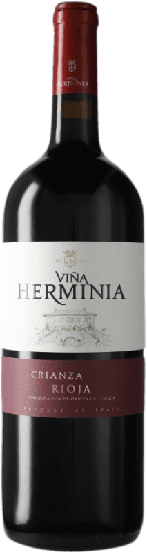 19,95 € Бесплатная доставка | Красное вино Viña Herminia старения D.O.Ca. Rioja бутылка Магнум 1,5 L