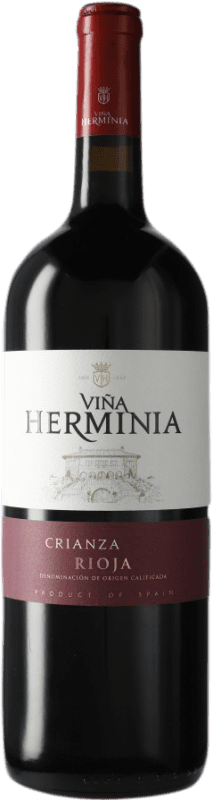 13,95 € | Vinho tinto Viña Herminia Crianza D.O.Ca. Rioja Espanha Garrafa Magnum 1,5 L