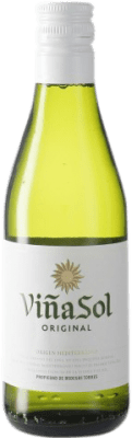 免费送货 | 白酒 Torres Viña Sol D.O. Penedès 加泰罗尼亚 西班牙 Parellada 小瓶 18 cl