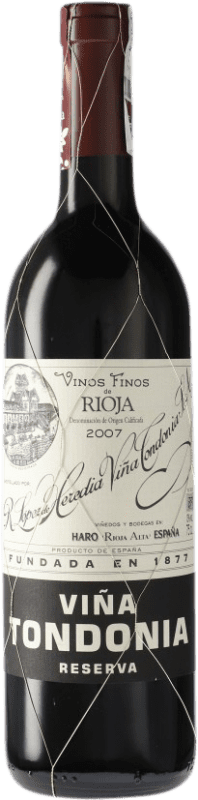 36,95 € Free Shipping | Red wine López de Heredia Viña Tondonia Reserva D.O.Ca. Rioja Spain Tempranillo, Grenache, Graciano, Mazuelo Bottle 75 cl