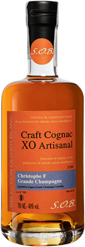 Free Shipping | Cognac S.O.B. Craft X.O. Extra Old Artisanal Christophe Fillioux Grande Champagne A.O.C. Cognac France 70 cl