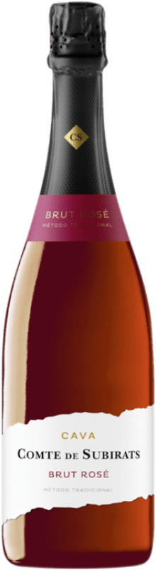 Envoi gratuit | Rosé mousseux Vilarnau Comte de Subirats Rosé D.O. Cava Catalogne Espagne Trepat 75 cl