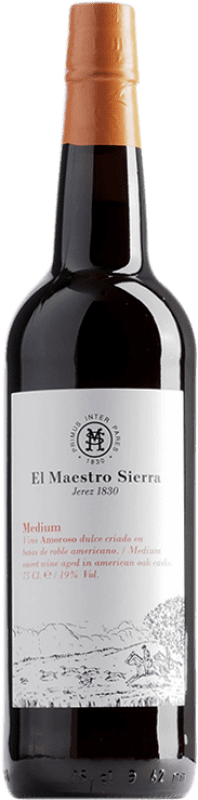 Бесплатная доставка | Крепленое вино Maestro Sierra Medium Dry Полусухое Полусладкое D.O. Jerez-Xérès-Sherry Андалусия Испания Palomino Fino, Pedro Ximénez 75 cl