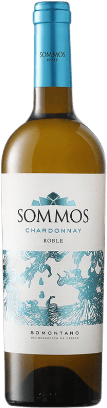 9,95 € Free Shipping | White wine Sommos Blanco Oak D.O. Somontano