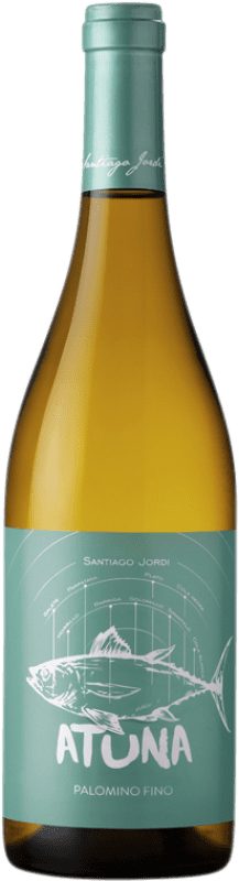 11,95 € | 白酒 Santiago Jordi Atuna I.G.P. Vino de la Tierra de Cádiz 安达卢西亚 西班牙 Palomino Fino 75 cl