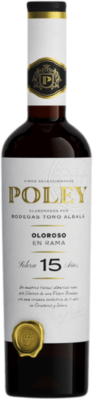 Envío gratis | Vino dulce Toro Albalá Poley Oloroso en Rama Solera D.O. Montilla-Moriles Andalucía España Pedro Ximénez 15 Años Botella Medium 50 cl