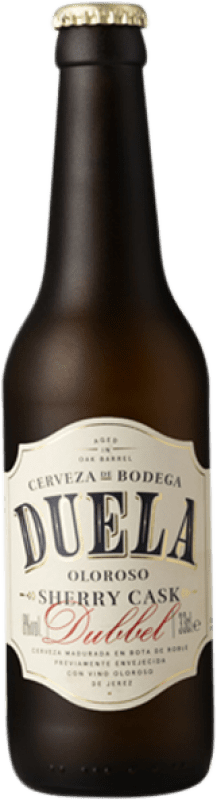 Envio grátis | Cerveja Sherry Beer Duela Dubbel Sherry Oloroso Cask Andaluzia Espanha Garrafa Terço 33 cl