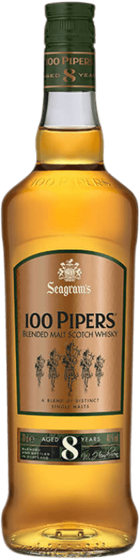 22,95 € Бесплатная доставка | Купажированный виски Seagram's 100 Pipers 8 Лет