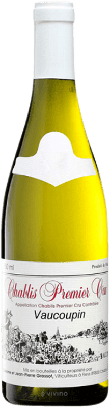 Spedizione Gratuita | Vino bianco Corinne & Jean-Pierre Grossot Vaucoupin A.O.C. Chablis Premier Cru Borgogna Francia Chardonnay 75 cl