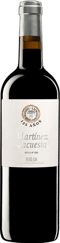 58,95 € | Красное вино Martínez Lacuesta 125 Aniversario Гранд Резерв D.O.Ca. Rioja Ла-Риоха Испания Tempranillo 75 cl