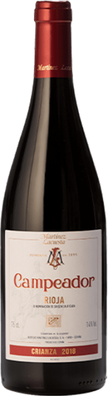 14,95 € | Red Wine Martínez Lacuesta Campeador Crianza — Aged D.O.Ca. Rioja The Rioja Spain Tempranillo, Garnacha — Grenache 75 cl