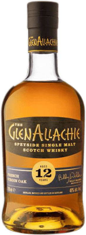 Envoi gratuit | Single Malt Whisky Glenallachie French Virgin Oak Speyside Ecosse Royaume-Uni 12 Ans 70 cl