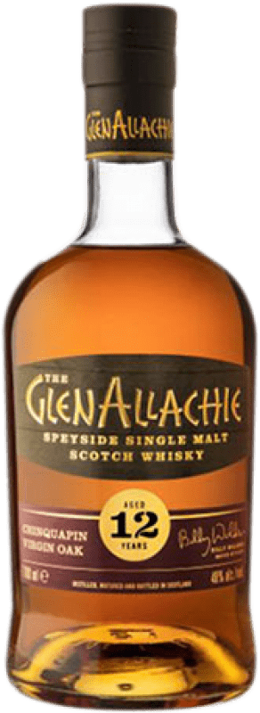 115,95 € Kostenloser Versand | Whiskey Single Malt Glenallachie Chinquapin Virgin Oak Speyside 12 Jahre