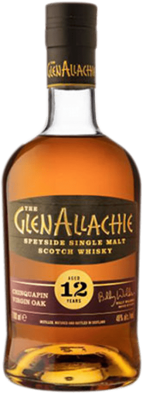 88,95 € | 威士忌单一麦芽威士忌 Glenallachie Chinquapin Virgin Oak Speyside 斯佩塞 英国 12 岁 70 cl