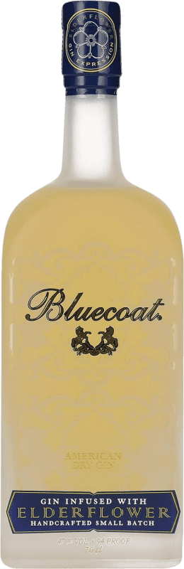 Бесплатная доставка | Джин Philadelphia Bluecoat Elderflower Gin Соединенные Штаты 70 cl