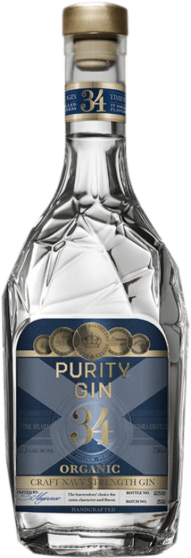 Envio grátis | Gin Purity Organic Craft Nordic Navy Strength Gin Suécia 70 cl