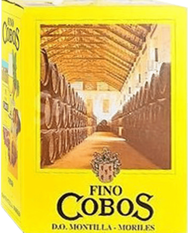 Бесплатная доставка | Креплёное вино Navisa Cobos Fino — Фино D.O. Montilla-Moriles Испания Pedro Ximénez Bag in Box — вино в коробке 5 L