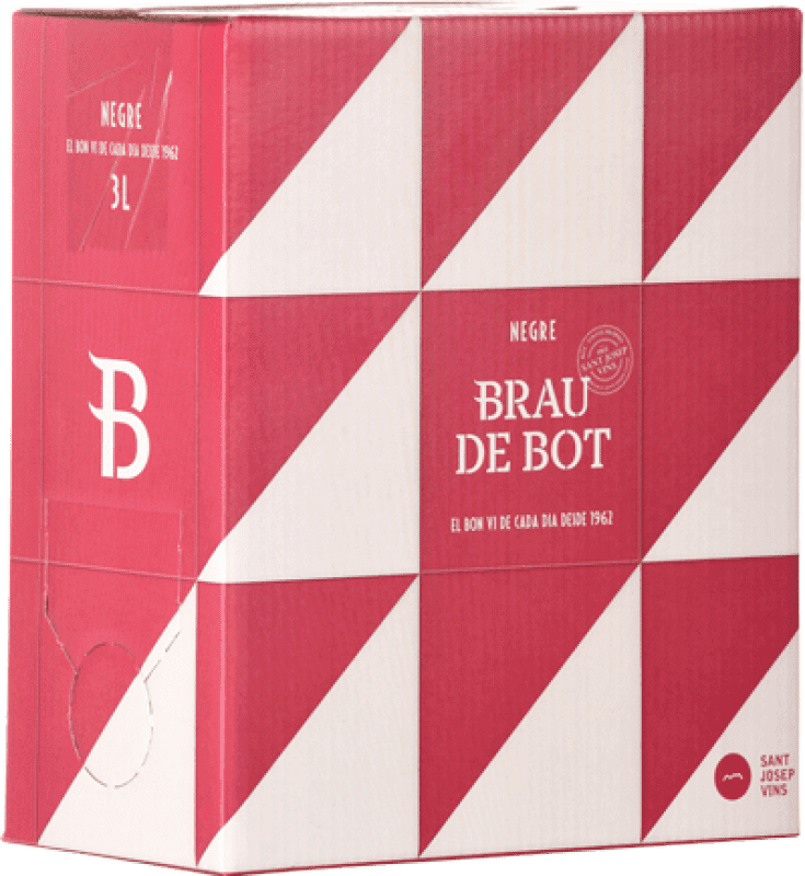 24,95 € Бесплатная доставка | Красное игристое Sant Josep Brau de Bot D.O. Catalunya Bag in Box 5 L